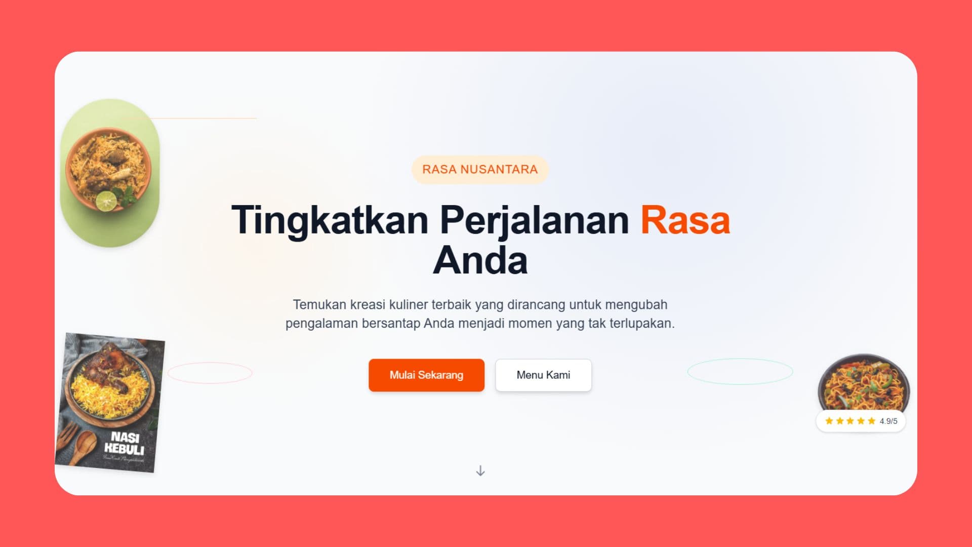 Tampilan proyek Rasa Nusantara